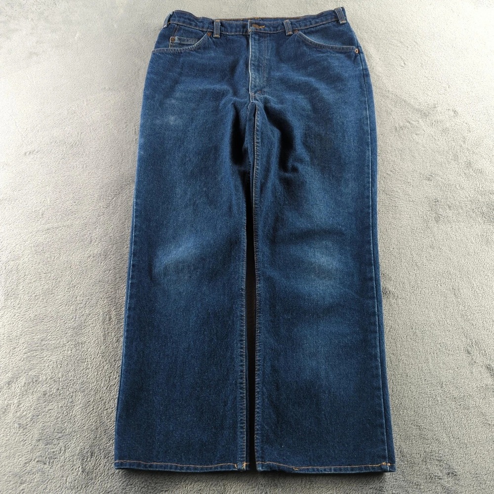 Vintage Levis Jeans 36 (Fits 32x28) Blue Faded 619 Straight Wide Made Canada 90s